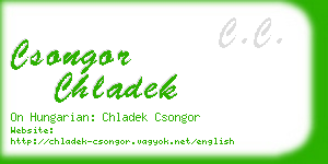 csongor chladek business card